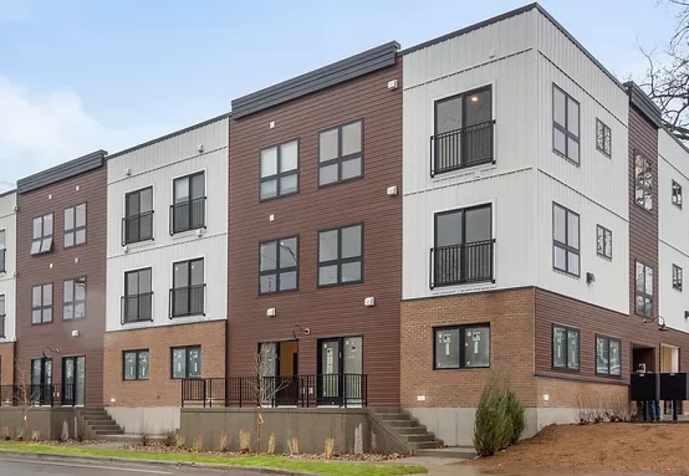 Bradford Station three-story multifamily building exterior