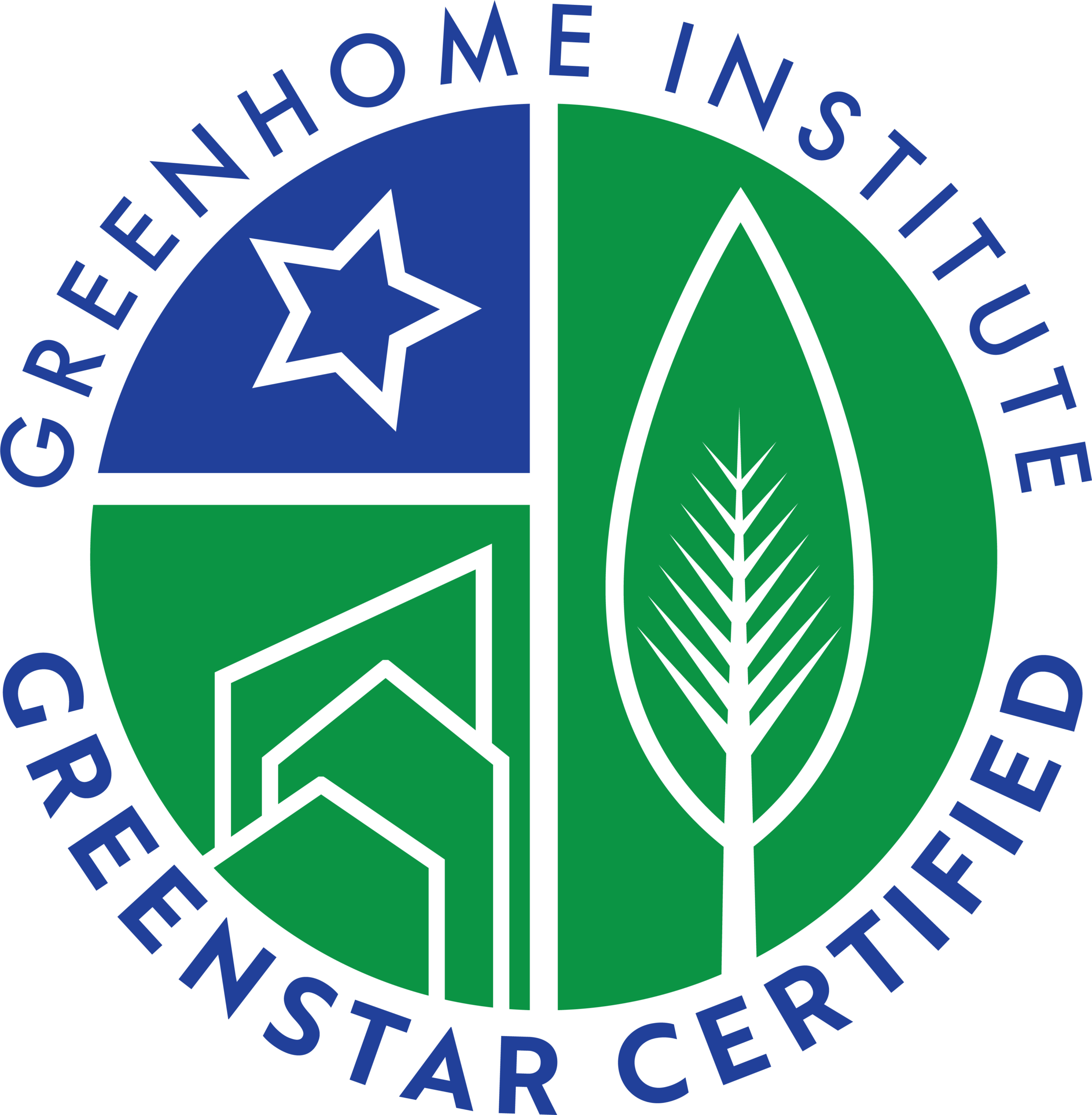 GreenStar Certified seal from the GreenHome Institute